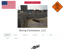 Tablet Screenshot of boringcontractors.com